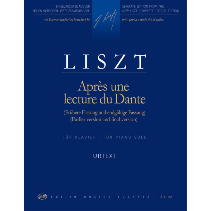 Liszt, Franz - Apres une lecture du Dante (piano)