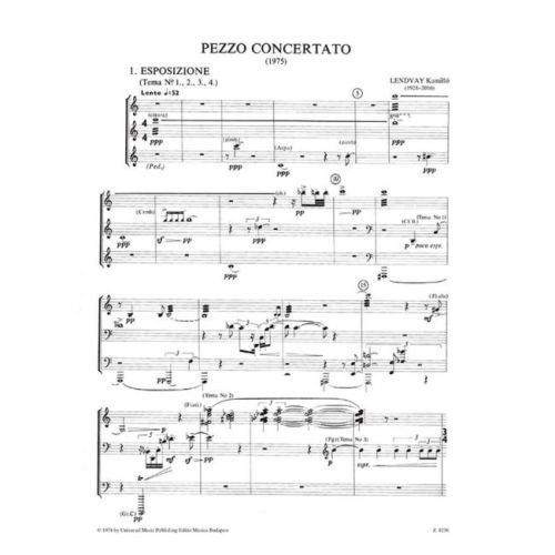 Lendvay, Kamilló - Pezzo Concertato