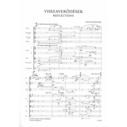 Vántus, István - Reflections