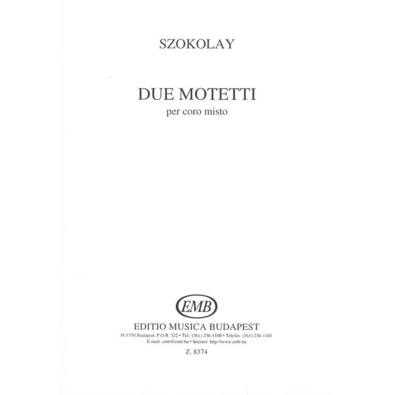 Szokolay, Sándor - Due motetti