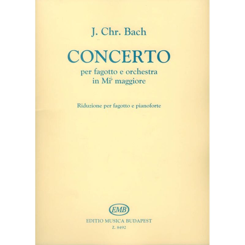 Bach, Johann Christian - Concerto in E flat major for bassoon and