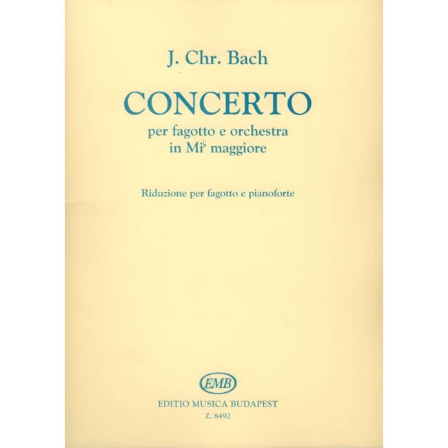 Bach, Johann Christian - Concerto in E flat major for bassoon and