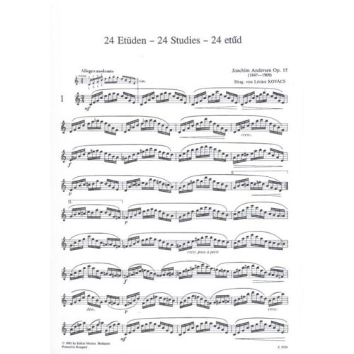 Andersen, Joachim - 24 Studies for flute