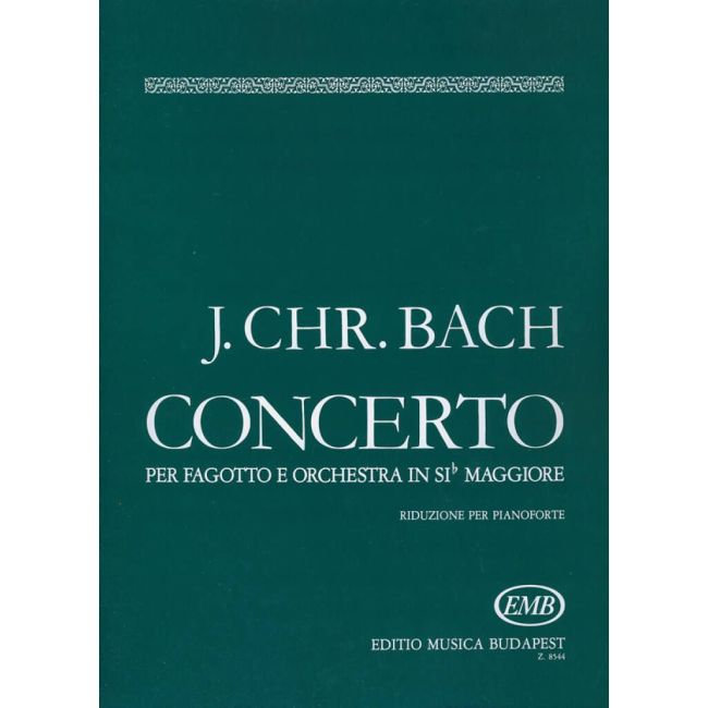 Bach, Johann Christian - Concerto in B flat major bassoon/pno