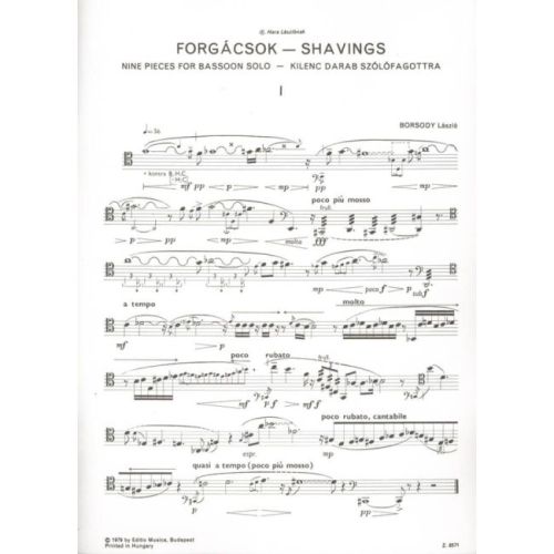 Borsody, László - Shavings