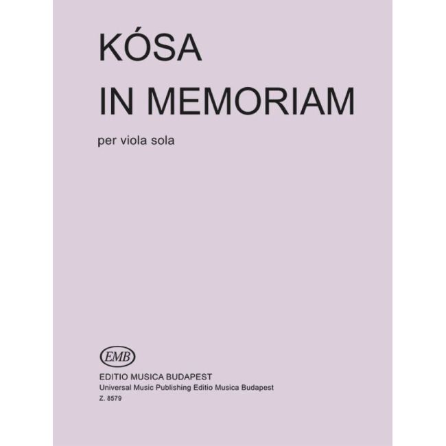 Kosa, G. - In memoriam...