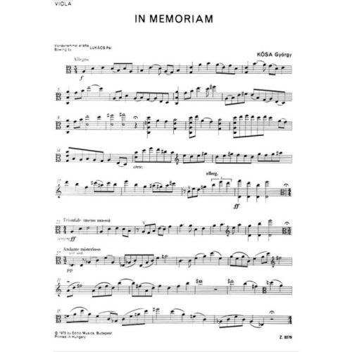 Kosa, G. - In memoriam...
