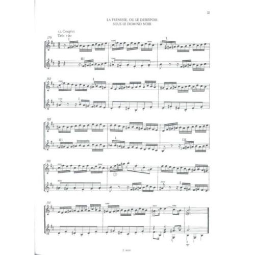 Couperin, François - Les folies francoises (two guitars)