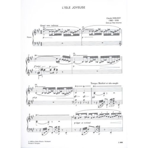 Debussy, Claude - L'isle joyeuse