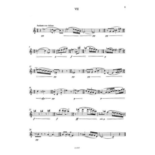 Szervánszky, Endre - Seven Studies for Flute