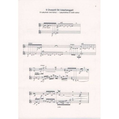 Kurtág, György - 13 Pieces for two cimbaloms