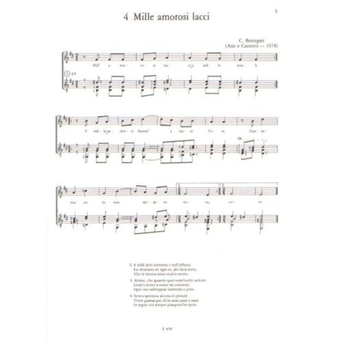 Various - Italian Renaissance Songs (voice & gtr)