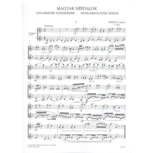 Király, László - Hungarian Folksongs