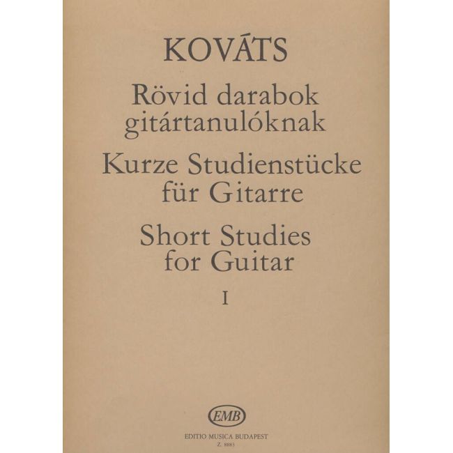 Kovats, Barna - Short Studies for guitar