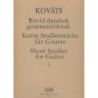 Kovats, Barna - Short Studies for guitar