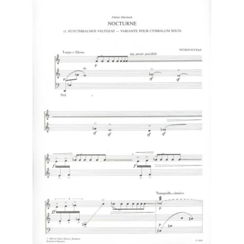 Petrovics, Emil - Deux mouvements