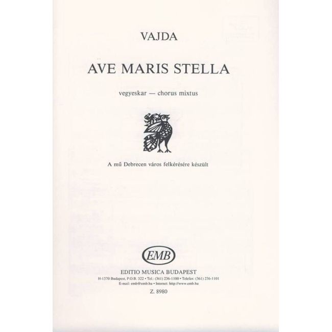 Vajda, János - Ave Maris stella