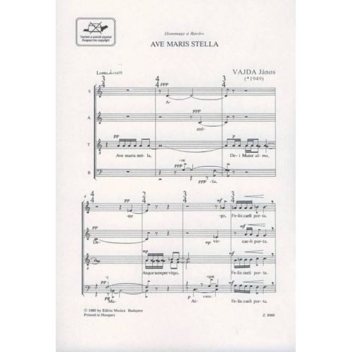 Vajda, János - Ave Maris stella