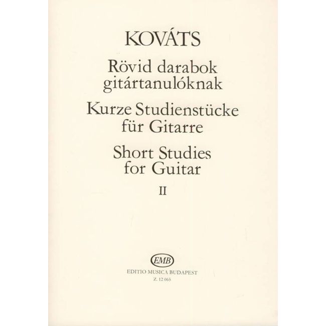 Kovats, Barna - Short Studies for guitar