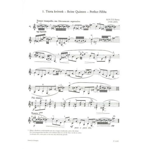 Kovats, Barna - Short Studies for guitar