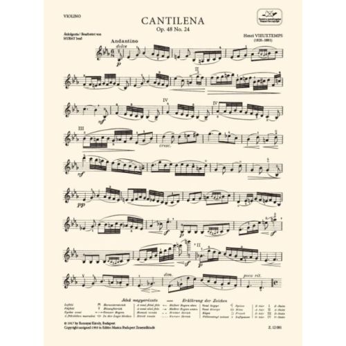 Vieuxtemps, Henri - Cantilena