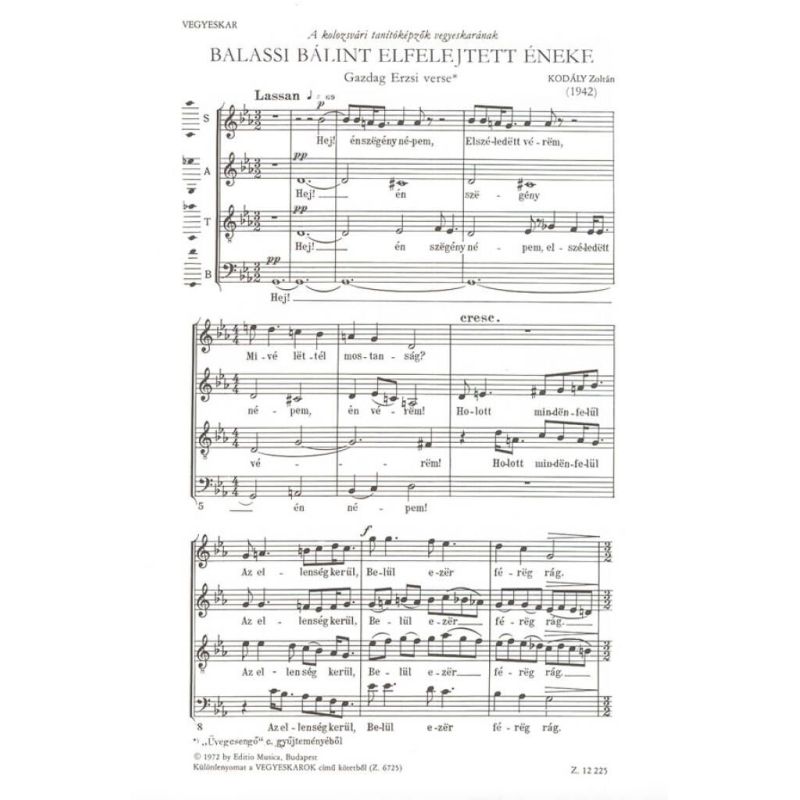 The Forgotten Song of Balassi