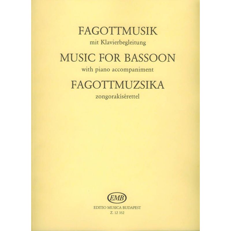 Music for Bassoon (Bassoon and piano)