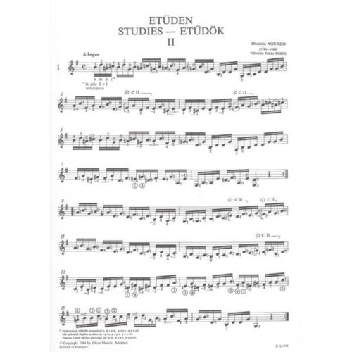 Aguado, Dionisio - Studies for guitar Vol.2