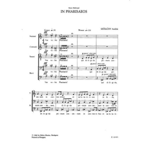 Szöllösy, András - In Pharisaeos