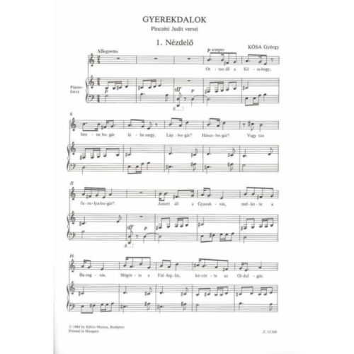Kósa, György - Children's Songs