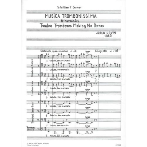 Jereb, Ervin - Musica trombonissima