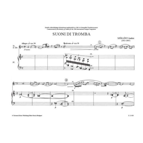 Szöllösy, András - Suoni di tromba (trumpet & piano)