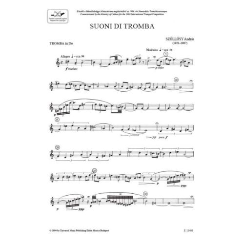 Szöllösy, András - Suoni di tromba (trumpet & piano)