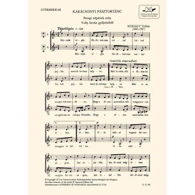 Kodály, Zoltán - Sheperds' Christmas dance