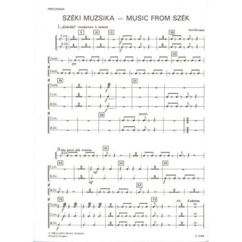 László, Gulyás - Music from Szek