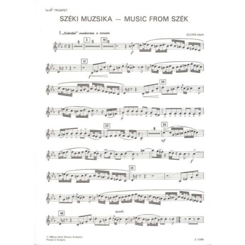 László, Gulyás - Music from Szek