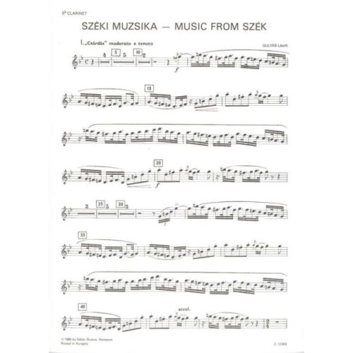 László, Gulyás - Music from Szek