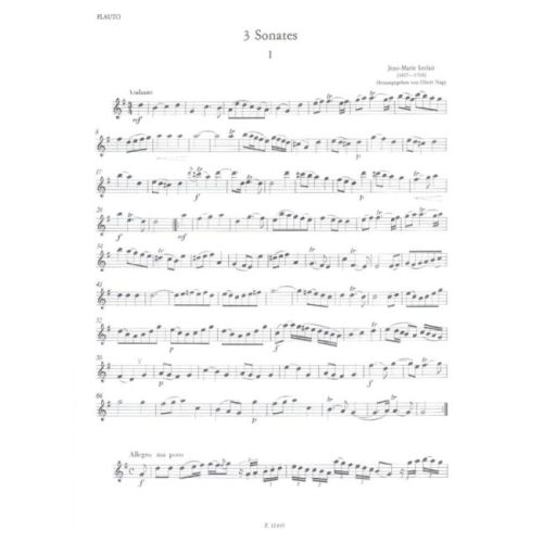 Leclair, Jean-Marie - 3 Sonatas