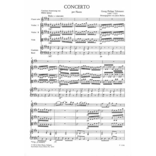 Telemann & malina - Concerto in Mi maggiore