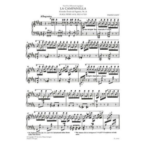 Liszt, Franz - La campanella