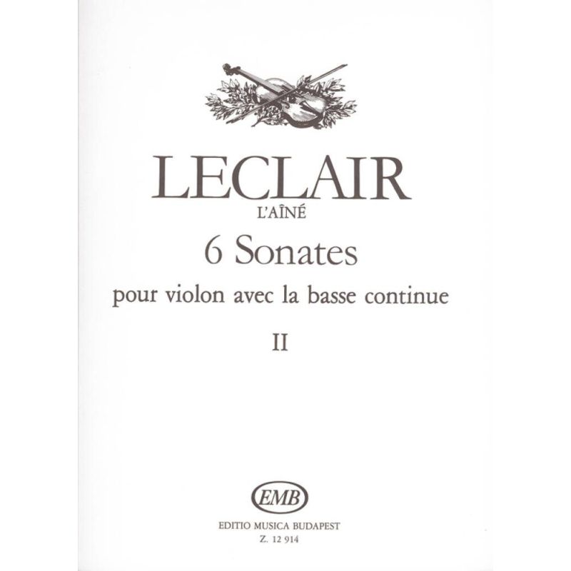 Leclair, Jean-Marie - 6 Sonatas Vol. 1
