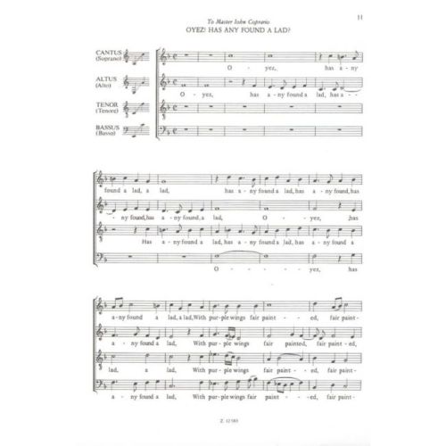 Tomkins, Thomas - Songs of Four Parts