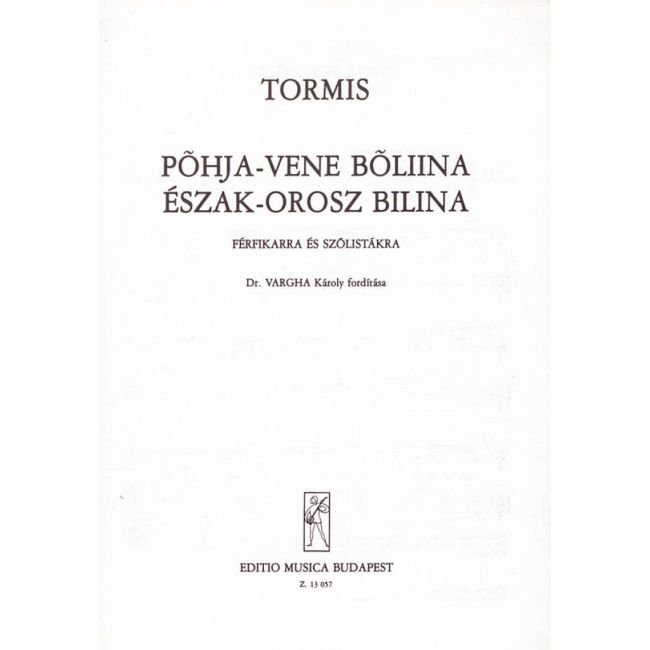 Tormis, Veljo - Eszak-orosz bilina