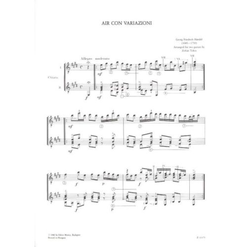 Händel, Georg Friedrich - Air con variazioni