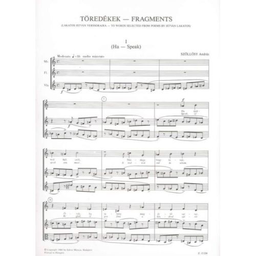 Szöllösy, András - Fragments