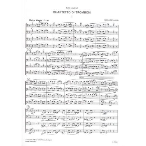 Szöllösy, András - Quartetto di tromboni