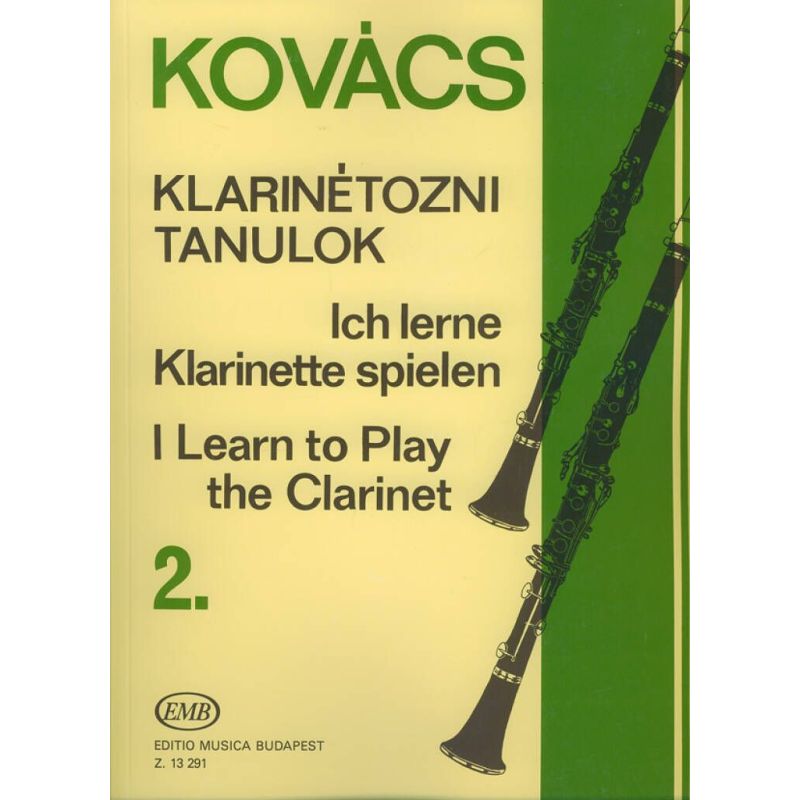Kovács, Béla - I Learn to Play the Clarinet  Vol.2