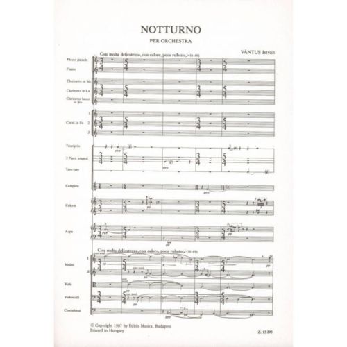Vántus, István - Notturno