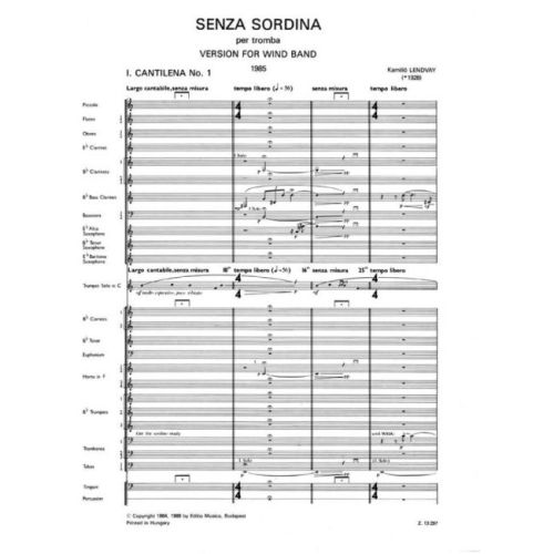 Lendvay, Kamilló - Senza Sordina
