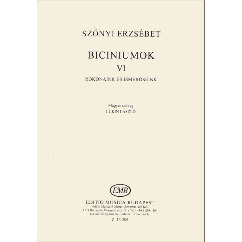 Szönyi, Erzsébet - Biciniums Vol.6
